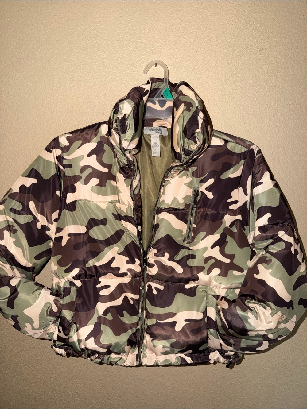 Camouflage Puffer Jacket - Green Camo